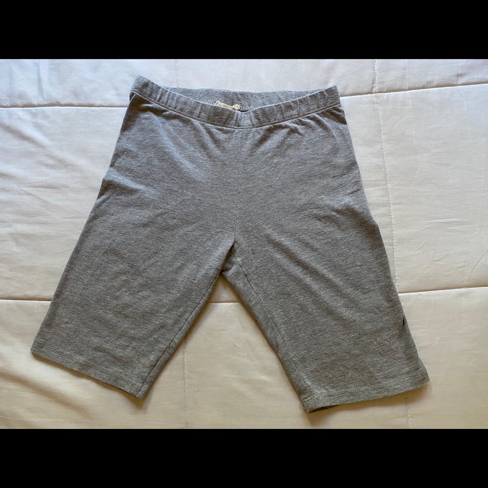 Gray biker shorts